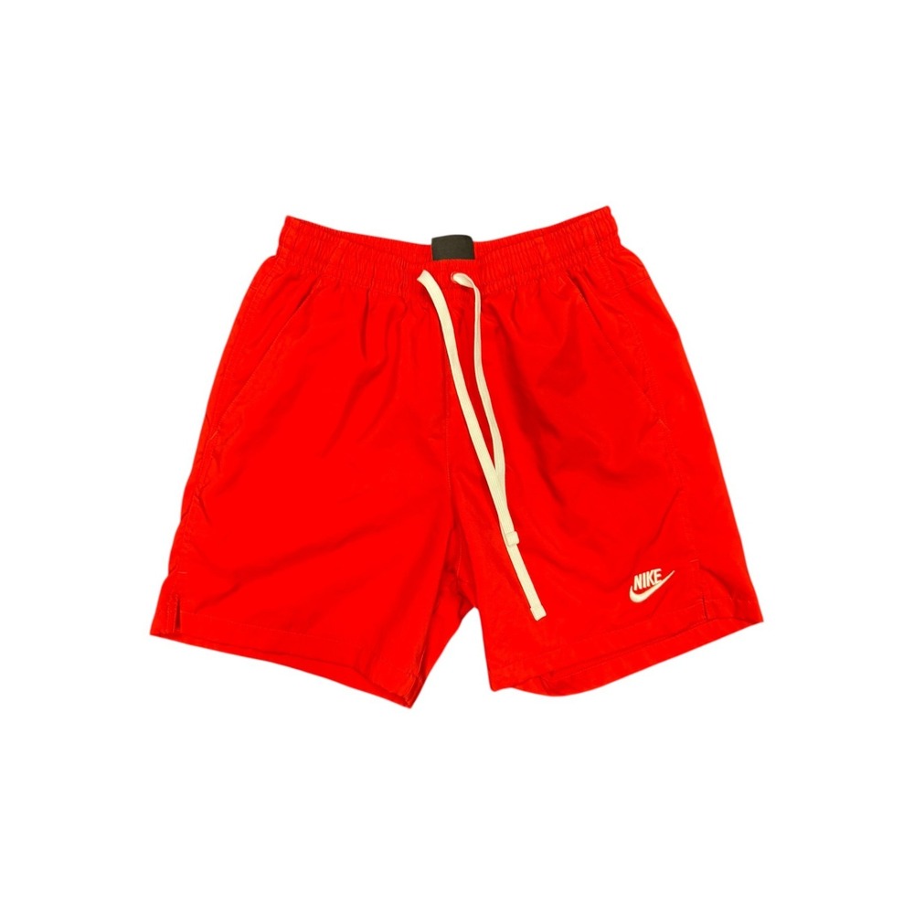 Nike Athletic Shorts Men Small Red Good Mesh Lining Nylon Drawstring Pockets